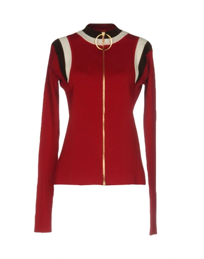Shop Marni Cardigans In Brick Red