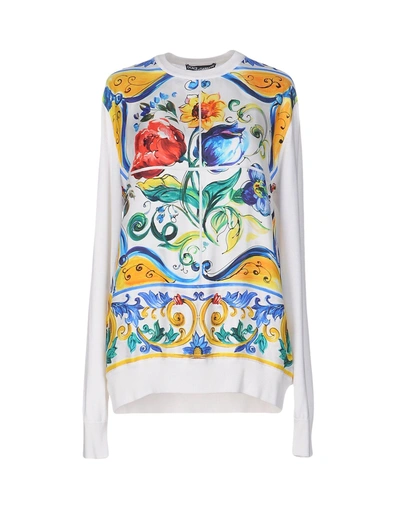 Shop Dolce & Gabbana Sweater In White