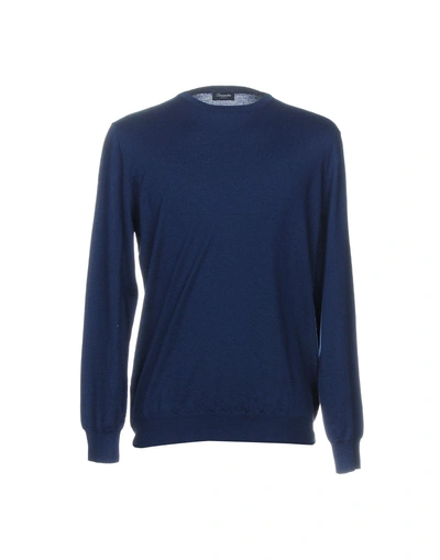 Shop Drumohr Sweaters In Slate Blue