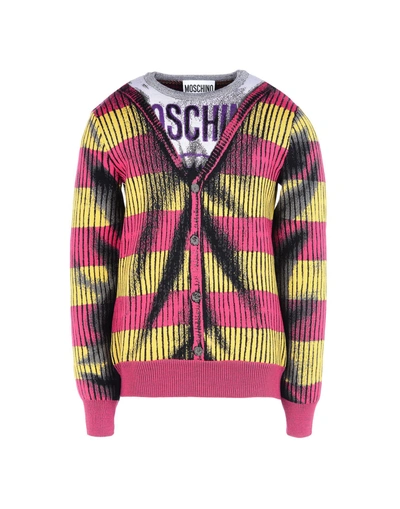 Shop Moschino Sweater In Fuchsia