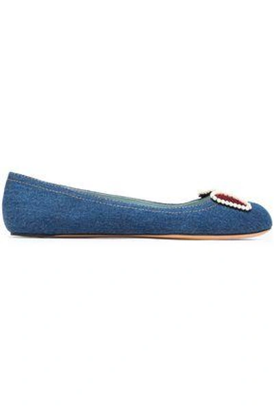 Shop Marc Jacobs Woman Ballet Flats Mid Denim