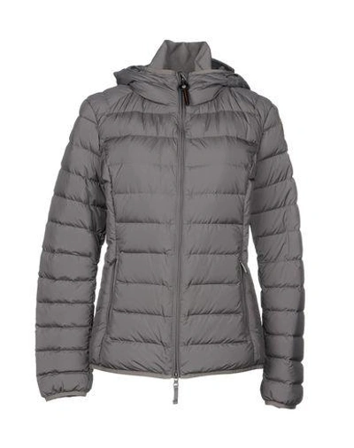 Shop Parajumpers Down Jackets In Dove Grey