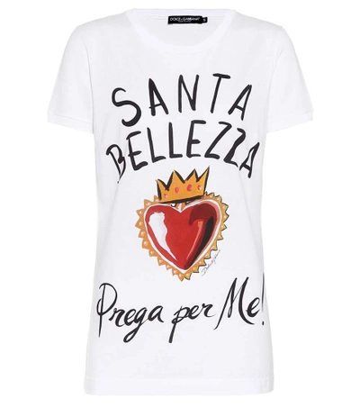 Shop Dolce & Gabbana Printed Cotton T-shirt