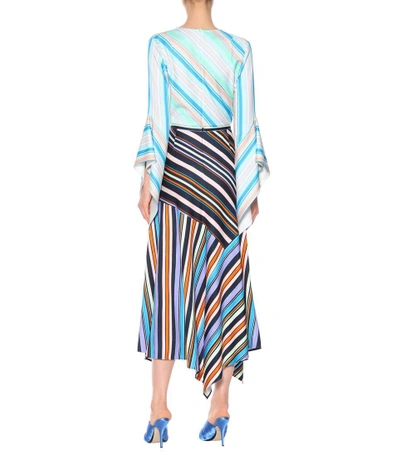 Shop Peter Pilotto Striped Maxi Skirt In Multicoloured