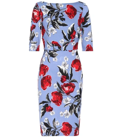 Shop Erdem Kirsten Floral-printed Dress In Multicoloured