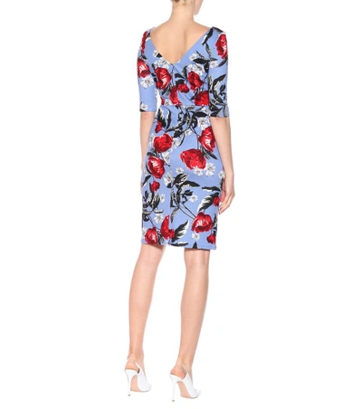 Shop Erdem Kirsten Floral-printed Dress In Multicoloured