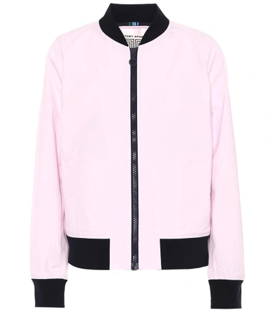 Shop Tory Sport Bomber Jacket In Pink
