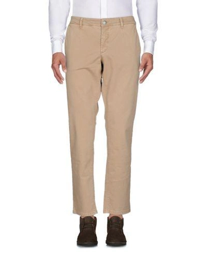 Shop Alessandro Dell'acqua Casual Pants In Beige