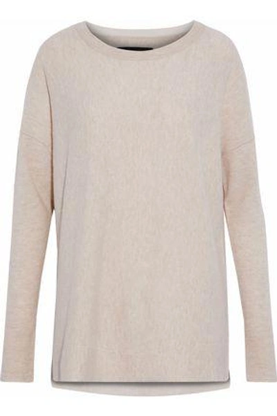 Shop By Malene Birger Woman Tillon Wool And Cashmere-blend Sweater Beige