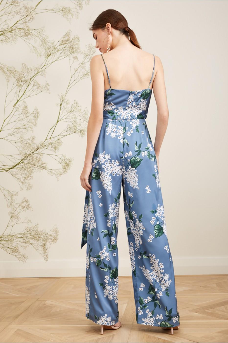 Keepsake This Moment Jumpsuit In Dusty Blue Floral ModeSens