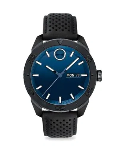 Shop Movado Bold Sport Stainless Steel Watch In Blue