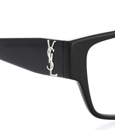 Shop Saint Laurent Sl M6 Square Glasses In Black