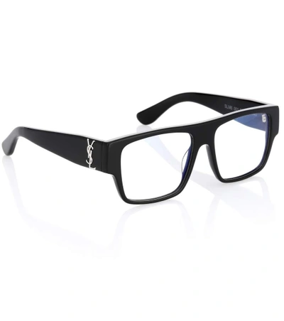 Shop Saint Laurent Sl M6 Square Glasses In Black