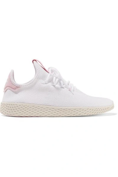 Shop Adidas Originals Pharrell Williams Tennis Hu Primeknit Sneakers In White