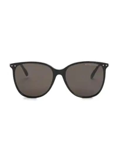 Shop Bottega Veneta 56mm Acetate Sunglasses In Black