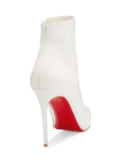 Shop Christian Louboutin So Kate 100 Leather Booties In Latte