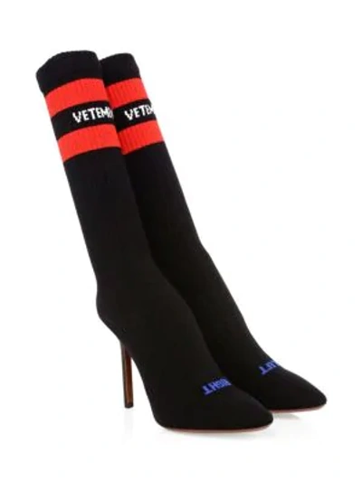 Shop Vetements Sock Pumps In Black