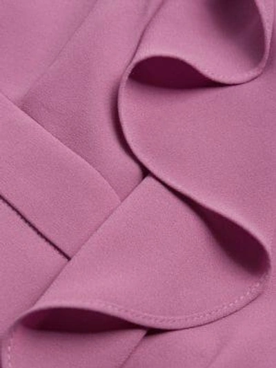 Shop Bcbgmaxazria Long Ruffle Dress In Violetta