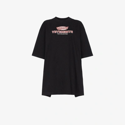 Shop Vetements Open Sides T-shirt In Black