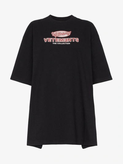 Shop Vetements Open Sides T-shirt In Black