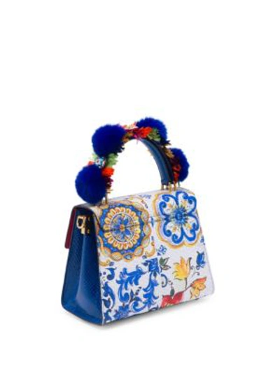 Shop Dolce & Gabbana Painted Welcome Handbag In Multi