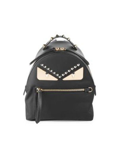 Shop Fendi Small Monster Backpack In Black