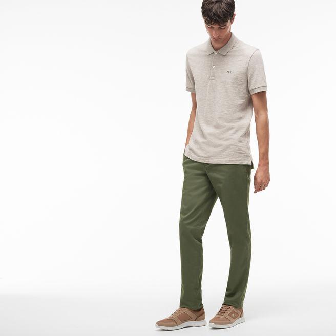 lacoste men's slim fit stretch gabardine chino pants