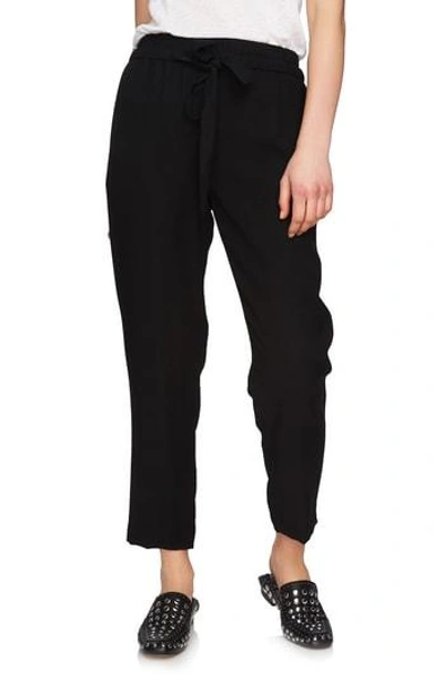 Shop 1.state Flat Front Tapered Leg Pants In Rich Black
