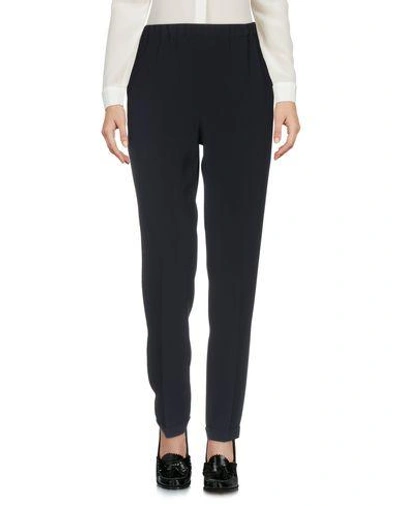 Shop Alberto Biani Pants In Dark Blue