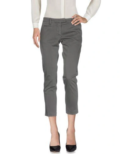 Shop Dondup Casual Pants In Steel Grey