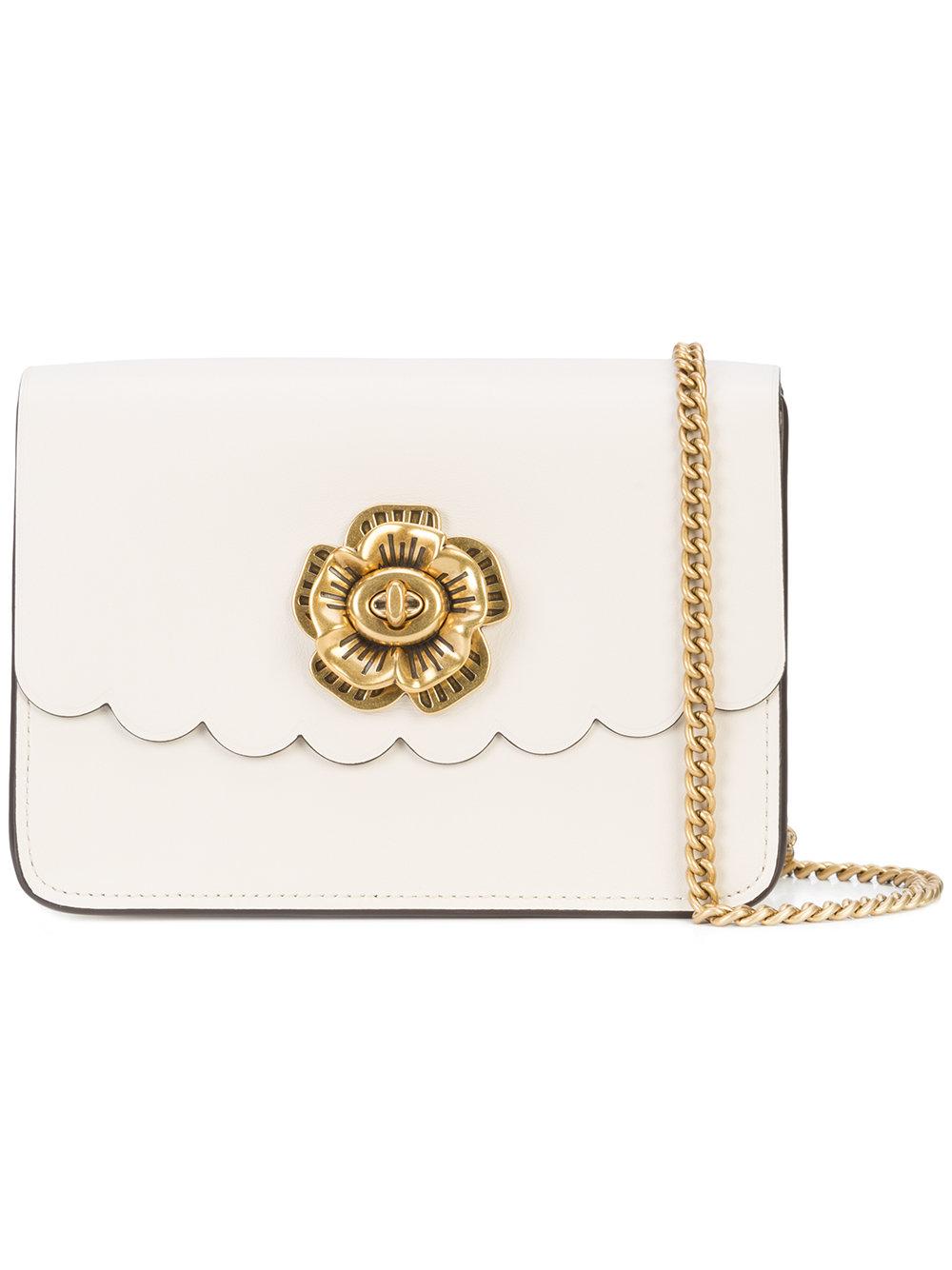 coach bowery crossbody with tea rose turnlock