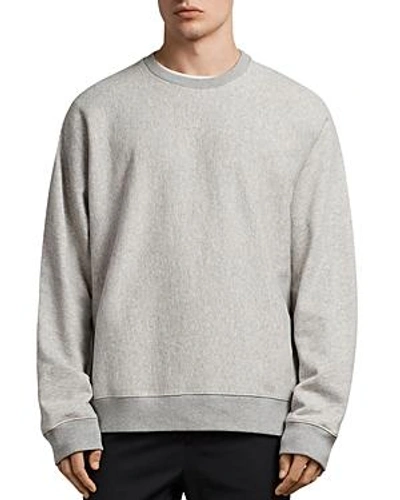 Shop Allsaints Gethian Sweatshirt In Gray Marl