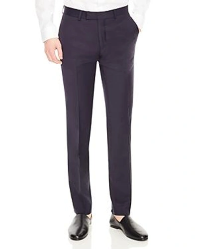 Shop Sandro Tuxedo Shawl Slim Fit Dress Pants In Navy Blue