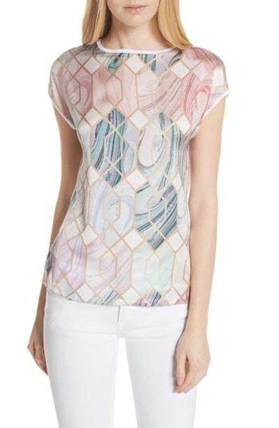 Shop Ted Baker Relli Sea Of Clouds Tee In White