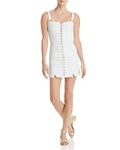 Shop For Love & Lemons Monika Denim Mini Dress In White Denim
