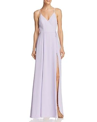 Shop Fame And Partners The Tilbury Wrap Gown - 100% Exclusive In Lilac