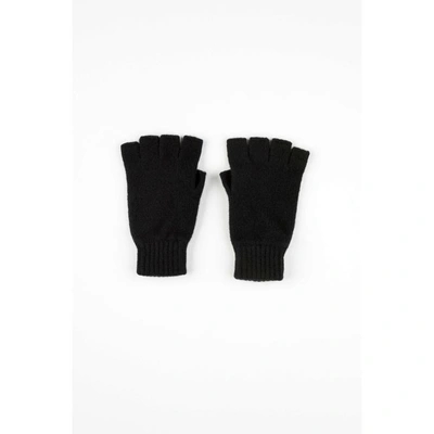 Shop Johnstons Of Elgin Fingerless Cashmere Gloves Black