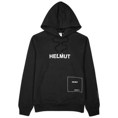 Shop Helmut Lang Index Hooded Cotton-blend Sweatshirt