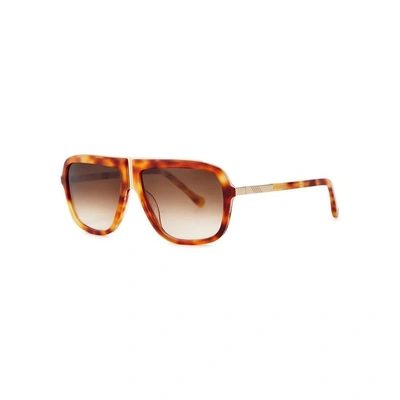 Shop Ill.i Optics By Will.i.am Tortoiseshell D-frame Sunglasses