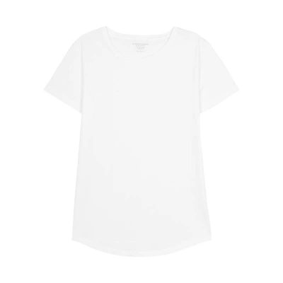 Shop Majestic White Cotton T-shirt