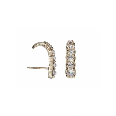 Shop Ara Vartanian Mini Hook Diamonds Earrings