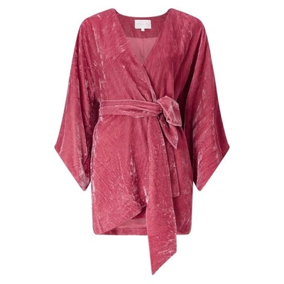Shop Anya Maj Hiromi Kimono Coat In Pink