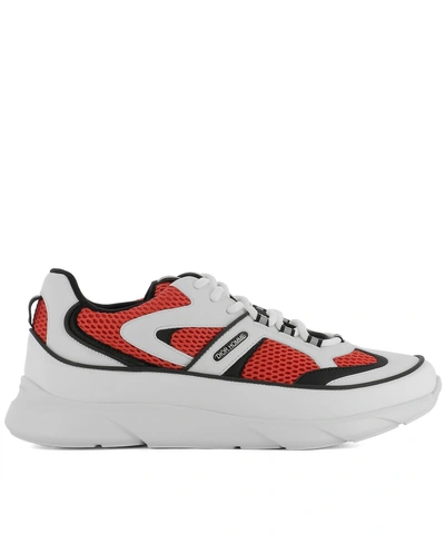 Shop Dior White Leather Sneakers In Multicolor