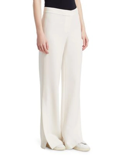 Shop Theory High Slit Pant In Ivory