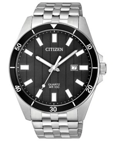 Shop Citizen Men's Quartz Stainless Steel Bracelet Watch 42mm In Silver-tone