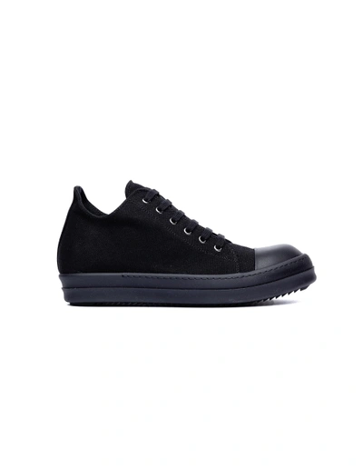 Shop Rick Owens Drkshdw Monochrome Low Sneakers In Black