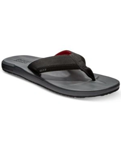 Shop Reef Men's Contoured Cushion Sandals Men's Shoes In Grey/ Red