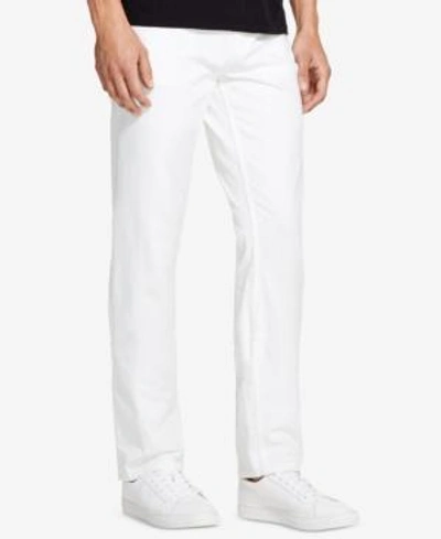 Shop Dkny Men's Slim-straight Fit White Jeans, Created For Macy's In True White