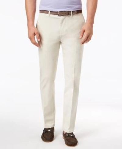 Shop Dkny Men's Slim-fit Tapered-leg Sateen Pants, Created For Macy's In Silver Birch