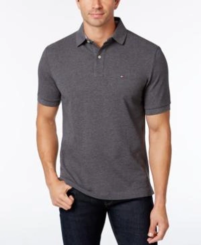 Shop Tommy Hilfiger Men's Slim-fit Ivy Polo, Created For Macy's In Beach Glass